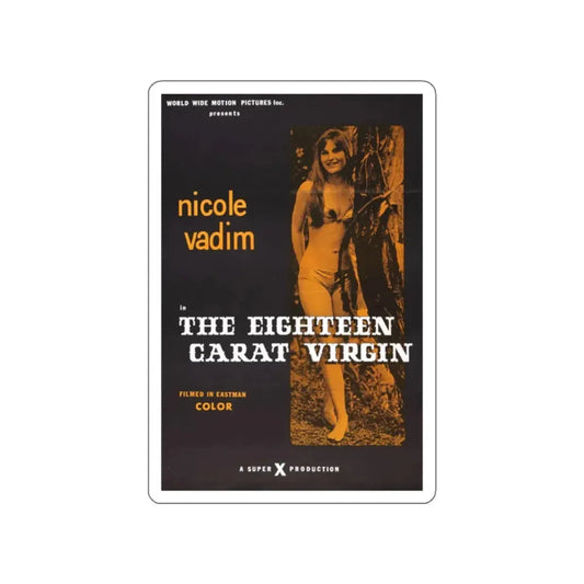 THE EIGHTEEN CARAT VIRGIN 1971 Movie Poster STICKER Vinyl Die-Cut Decal 2 Inch - The Sticker Space