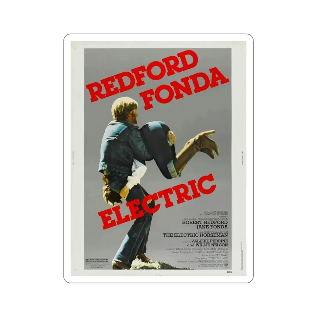 The Electric Horseman 1979 Movie Poster STICKER Vinyl Die-Cut Decal 5 Inch - The Sticker Space