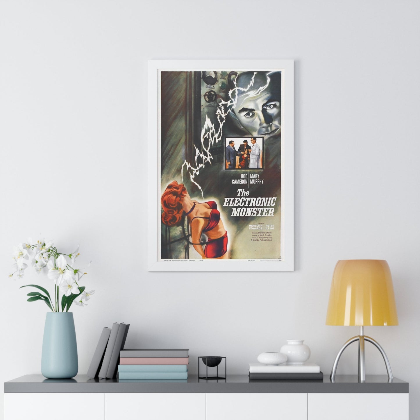 THE ELECTRONIC MONSTER 1958 - Framed Movie Poster-The Sticker Space