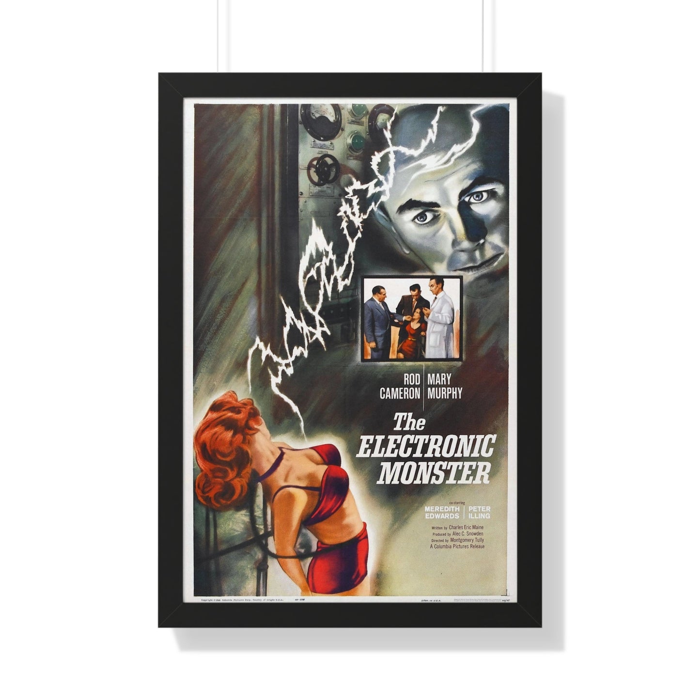 THE ELECTRONIC MONSTER 1958 - Framed Movie Poster-20" x 30"-The Sticker Space