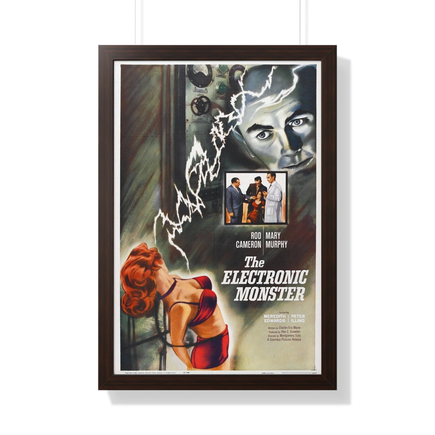 THE ELECTRONIC MONSTER 1958 - Framed Movie Poster-20" x 30"-The Sticker Space