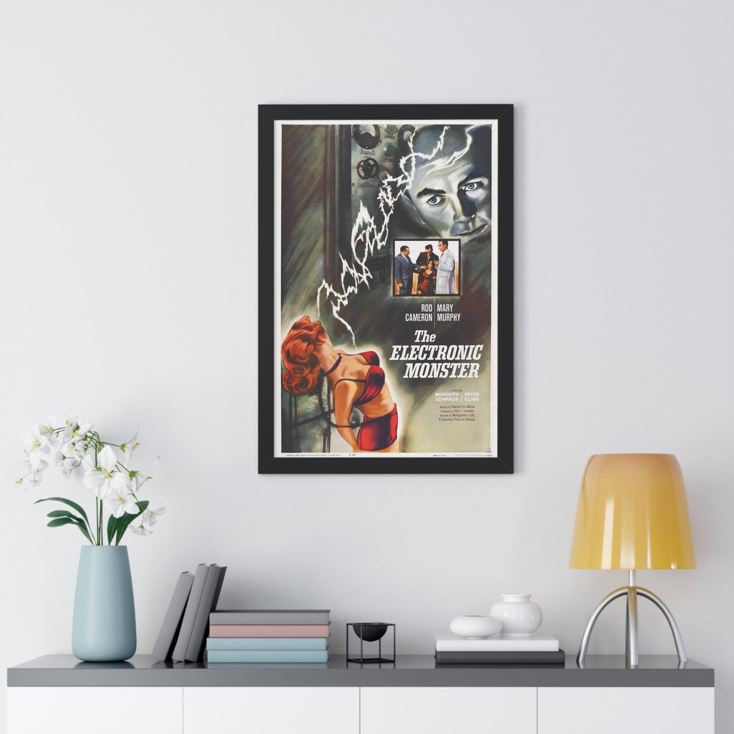 THE ELECTRONIC MONSTER 1958 - Framed Movie Poster-The Sticker Space