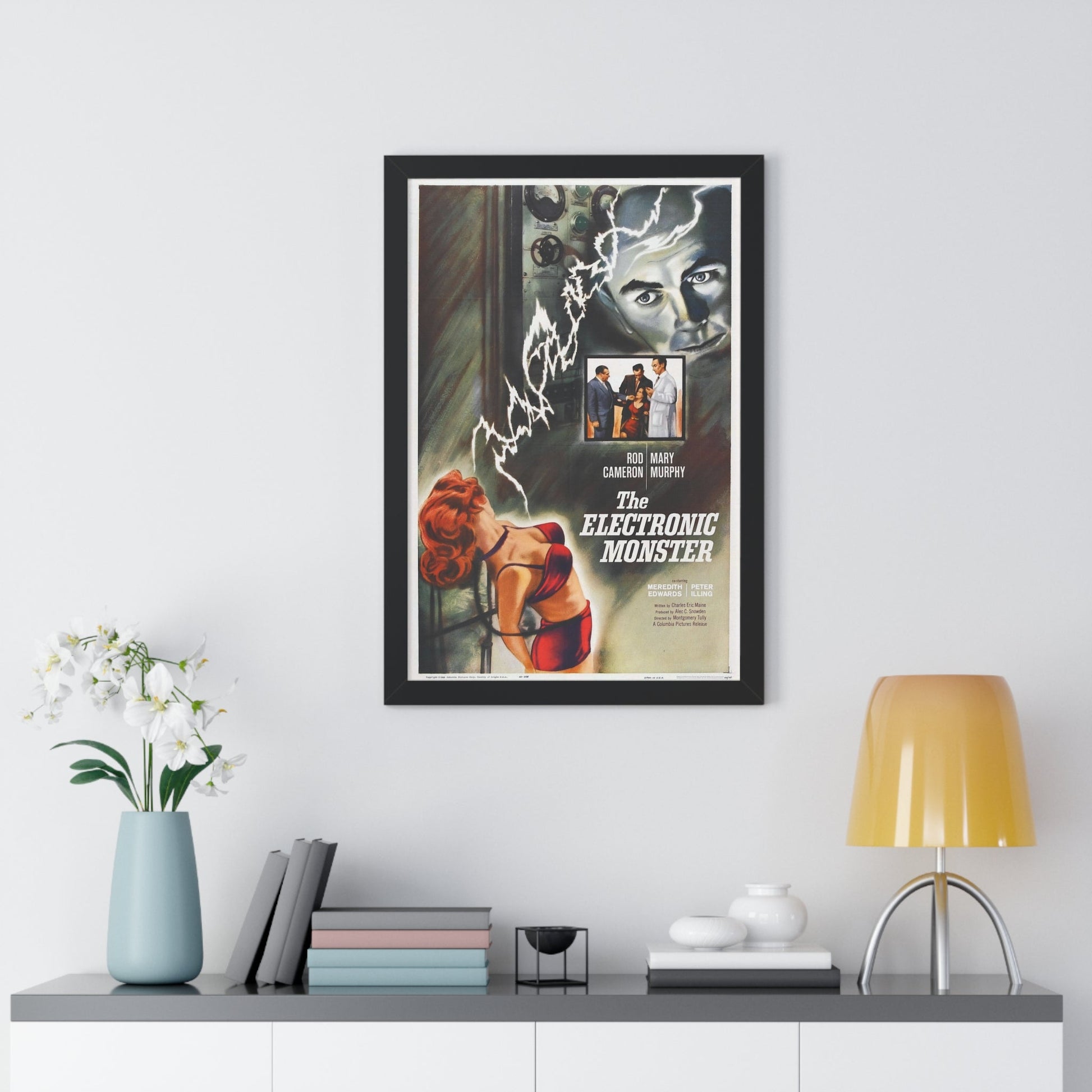 THE ELECTRONIC MONSTER 1958 - Framed Movie Poster-The Sticker Space