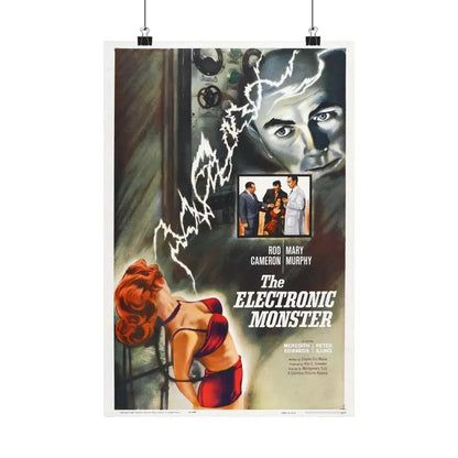 THE ELECTRONIC MONSTER 1958 - Paper Movie Poster 12″ x 18″ Matte - The Sticker Space