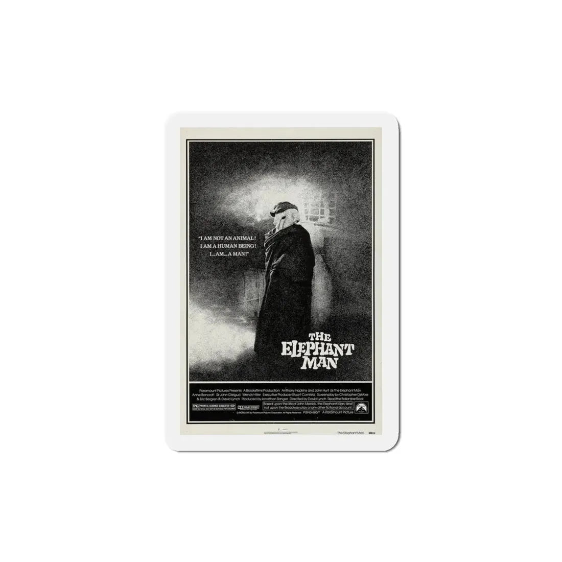 The Elephant Man 1980 Movie Poster Refrigerator Magnet 4 Inch - The Sticker Space