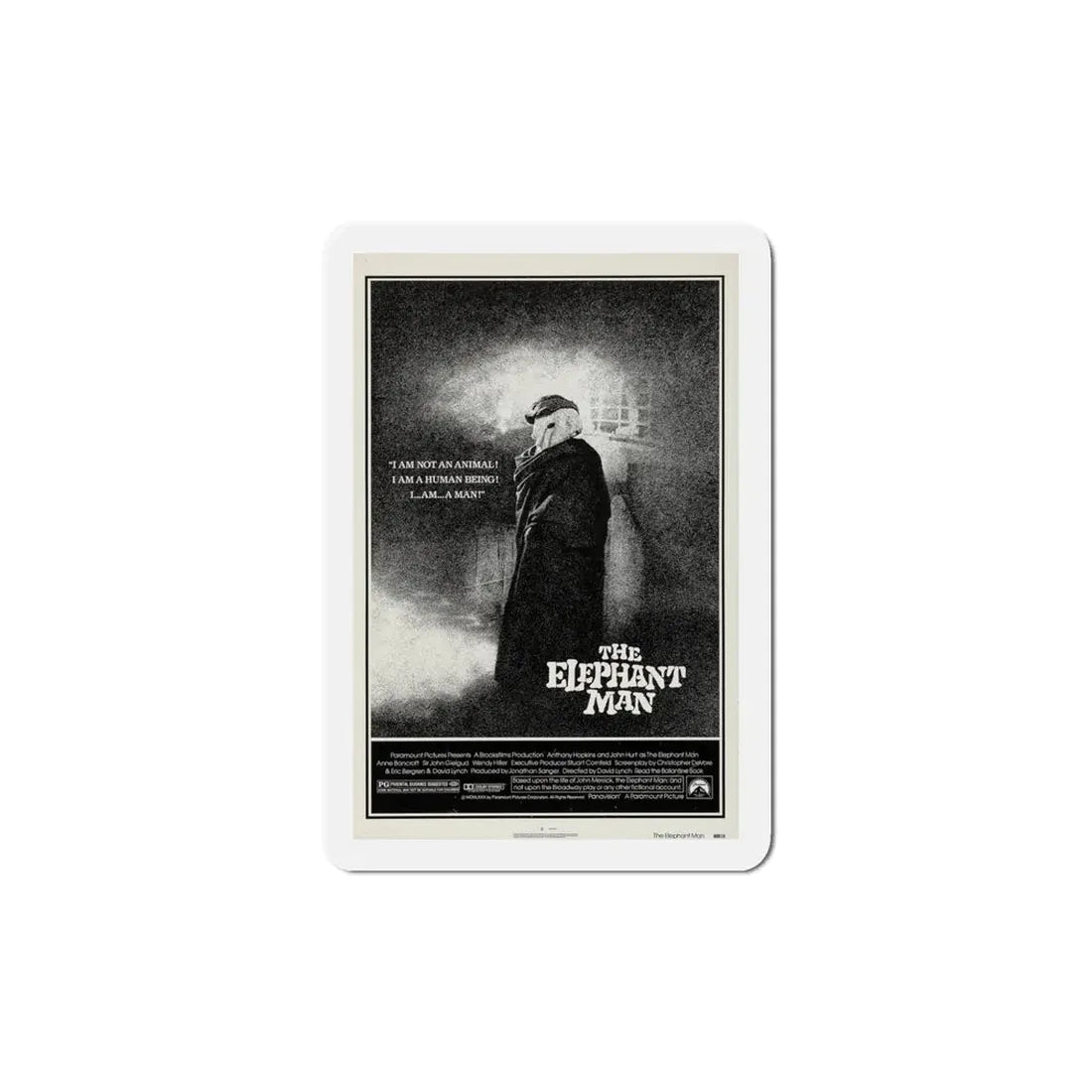The Elephant Man 1980 Movie Poster Refrigerator Magnet 5 Inch - The Sticker Space