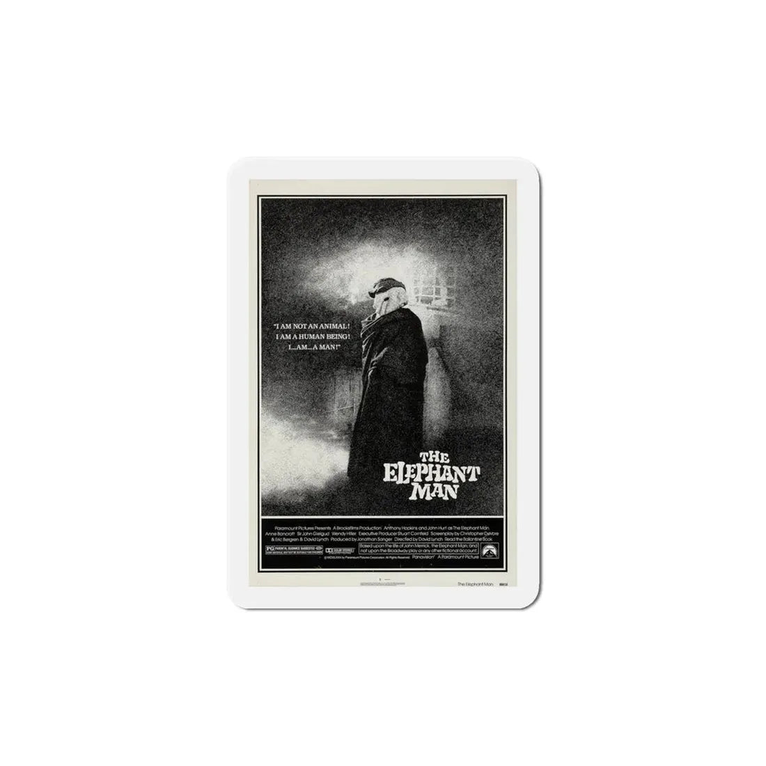 The Elephant Man 1980 Movie Poster Refrigerator Magnet 6 Inch - The Sticker Space