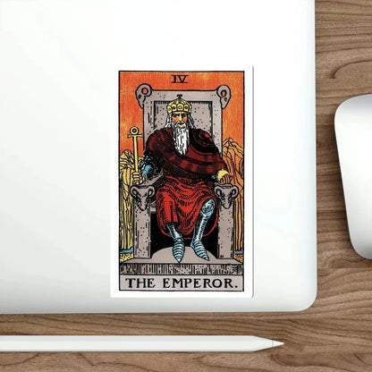 The Emperor (Rider Waite Tarot Deck) STICKER Vinyl Die-Cut Decal - The Sticker Space