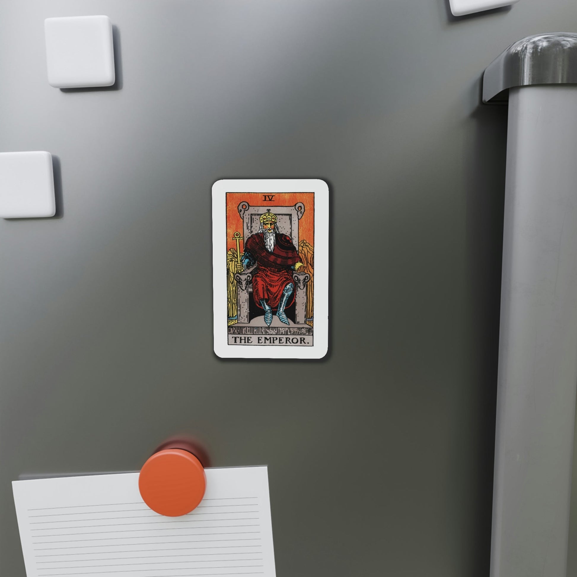 The Emperor (Tarot Card) Die-Cut Magnet-The Sticker Space