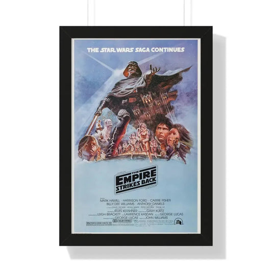 THE EMPIRE STRIKES BACK 1980 - Framed Movie Poster 16″ x 24″ Black - The Sticker Space