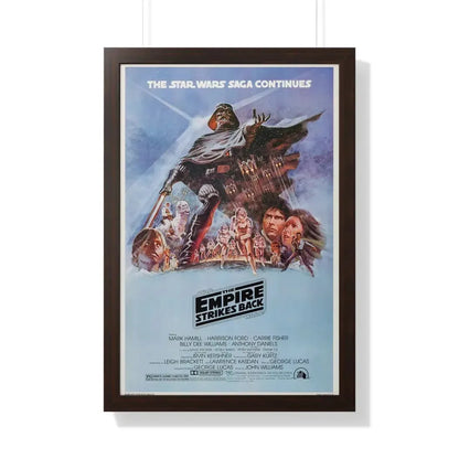 THE EMPIRE STRIKES BACK 1980 - Framed Movie Poster 20" x 30" Walnut - The Sticker Space