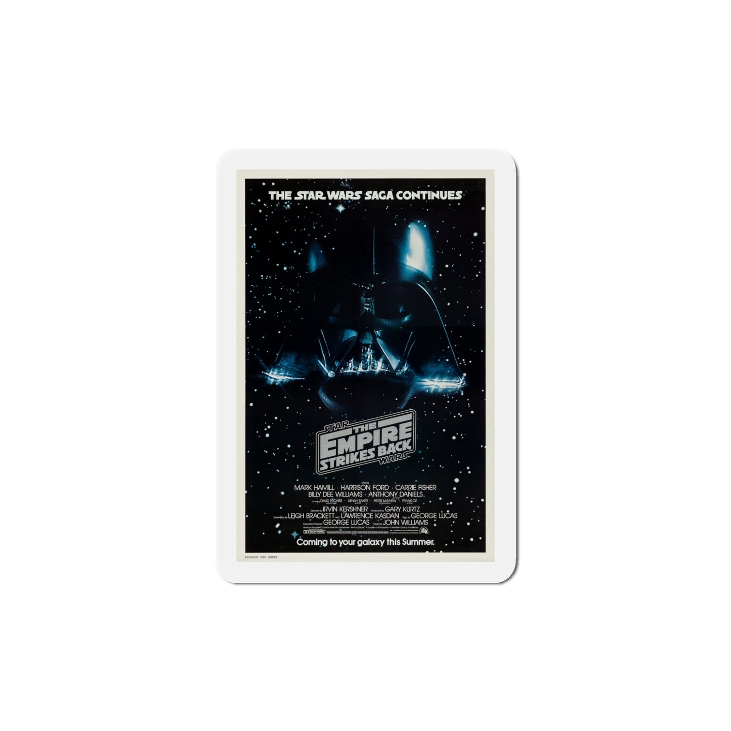 The Empire Strikes Back 1980 Movie Poster Die-Cut Magnet-5" x 5"-The Sticker Space