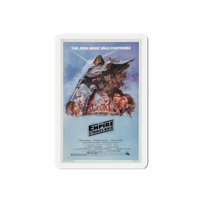 THE EMPIRE STRIKES BACK 1980 Movie Poster - Refrigerator Magnet 6 Inch Die-Cut - The Sticker Space