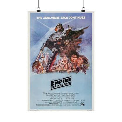 THE EMPIRE STRIKES BACK 1980 - Paper Movie Poster 12″ x 18″ Matte - The Sticker Space