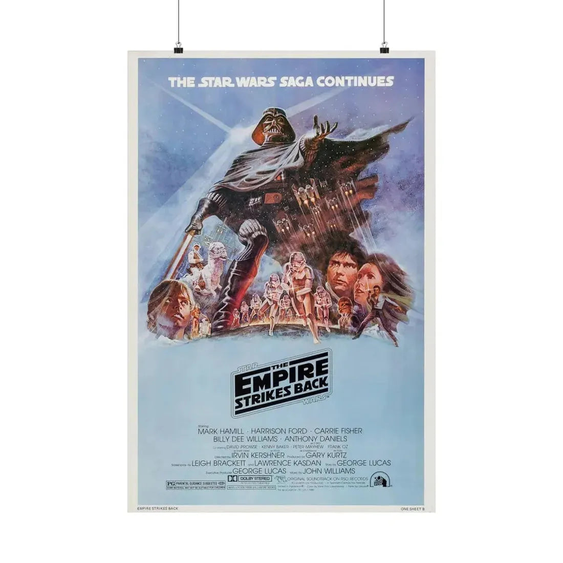 THE EMPIRE STRIKES BACK 1980 - Paper Movie Poster 24″ x 36″ Matte - The Sticker Space