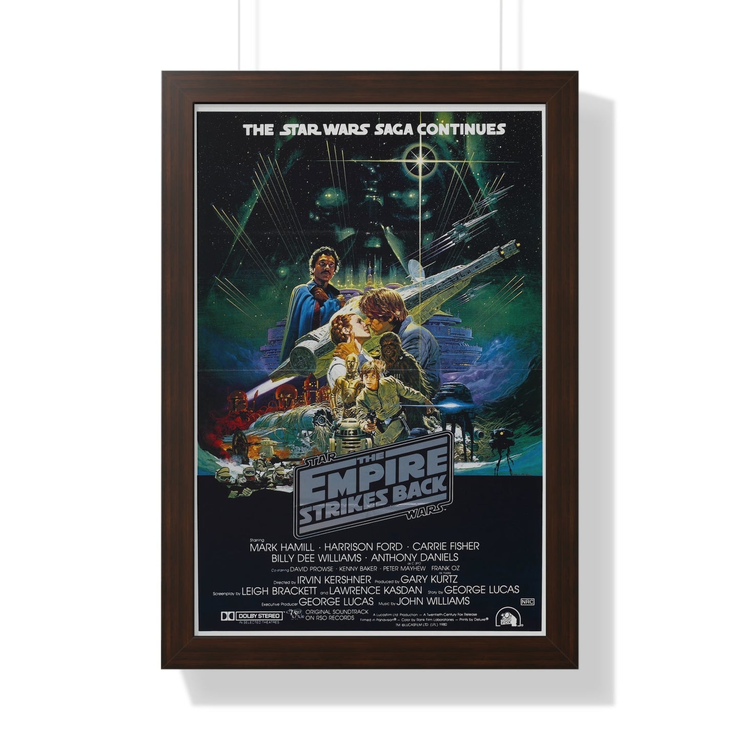 THE EMPIRE STRIKES BACK (2) 1980 - Framed Movie Poster-16″ x 24″-The Sticker Space