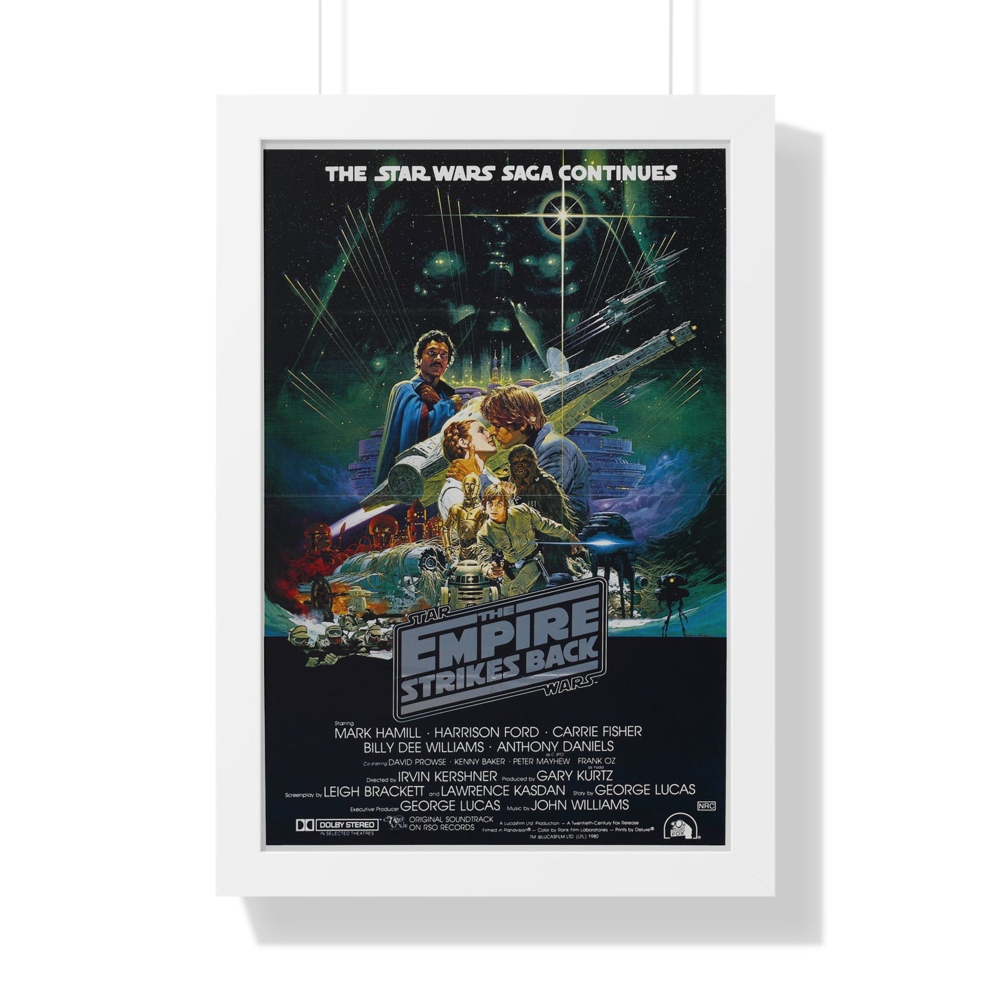 THE EMPIRE STRIKES BACK (2) 1980 - Framed Movie Poster-16″ x 24″-The Sticker Space