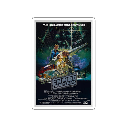 THE EMPIRE STRIKES BACK (2) 1980 Movie Poster STICKER Vinyl Die-Cut Decal-White-The Sticker Space