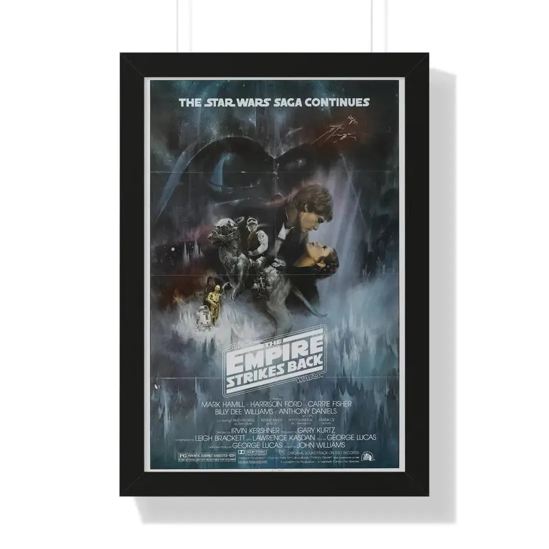 THE EMPIRE STRIKES BACK (3) 1980 - Framed Movie Poster 16″ x 24″ Black - The Sticker Space