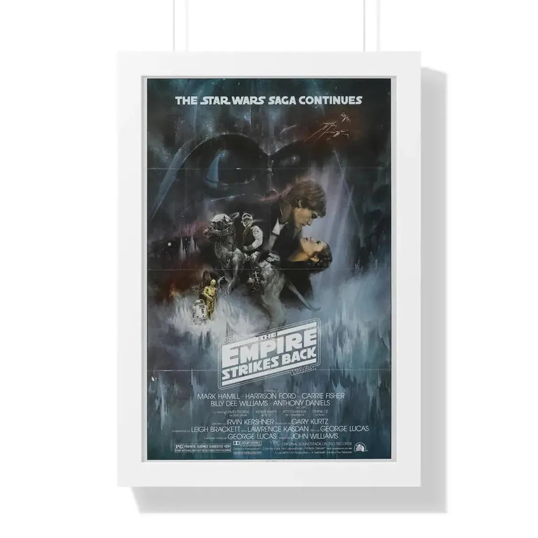 THE EMPIRE STRIKES BACK (3) 1980 - Framed Movie Poster 16″ x 24″ White - The Sticker Space