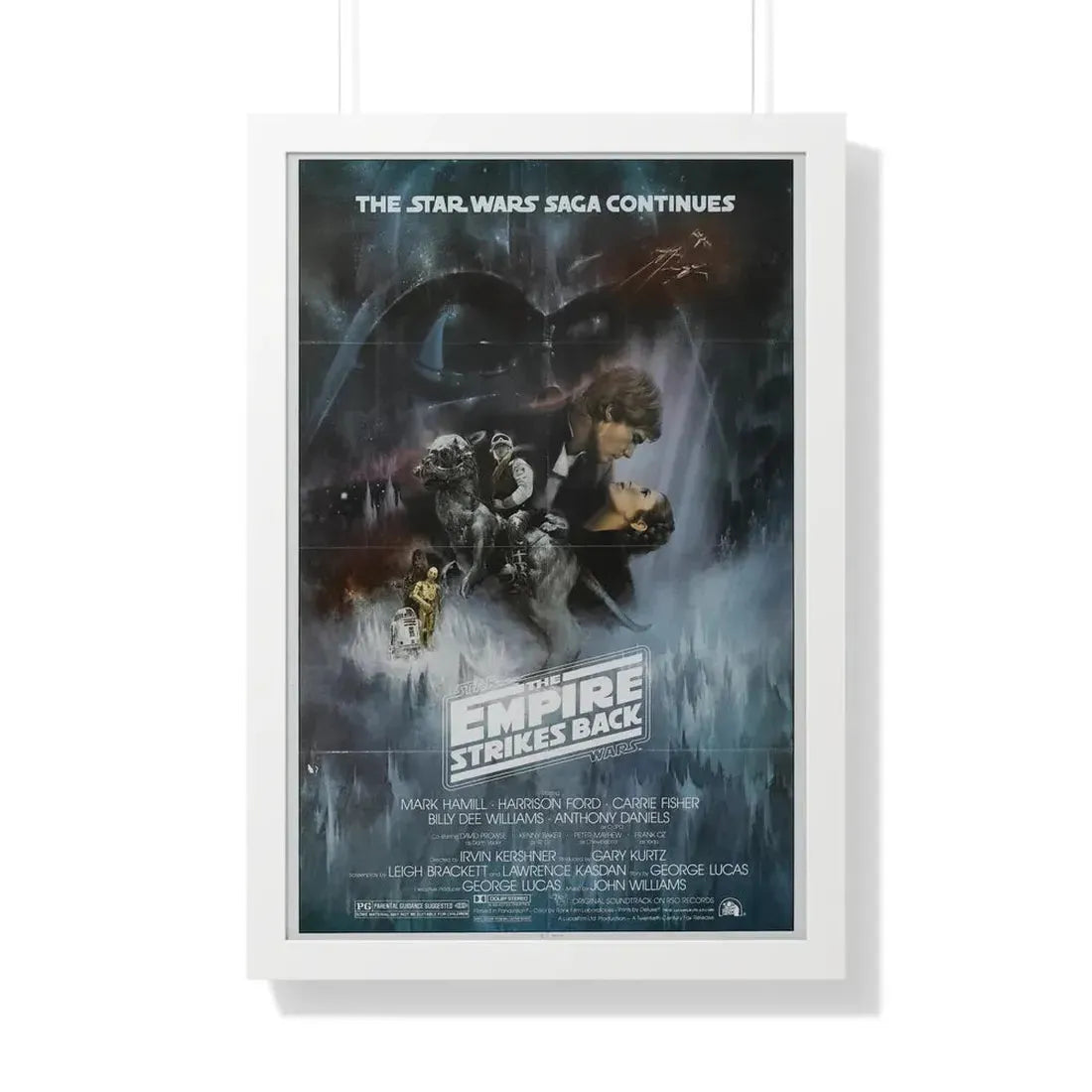 THE EMPIRE STRIKES BACK (3) 1980 - Framed Movie Poster 20" x 30" White - The Sticker Space