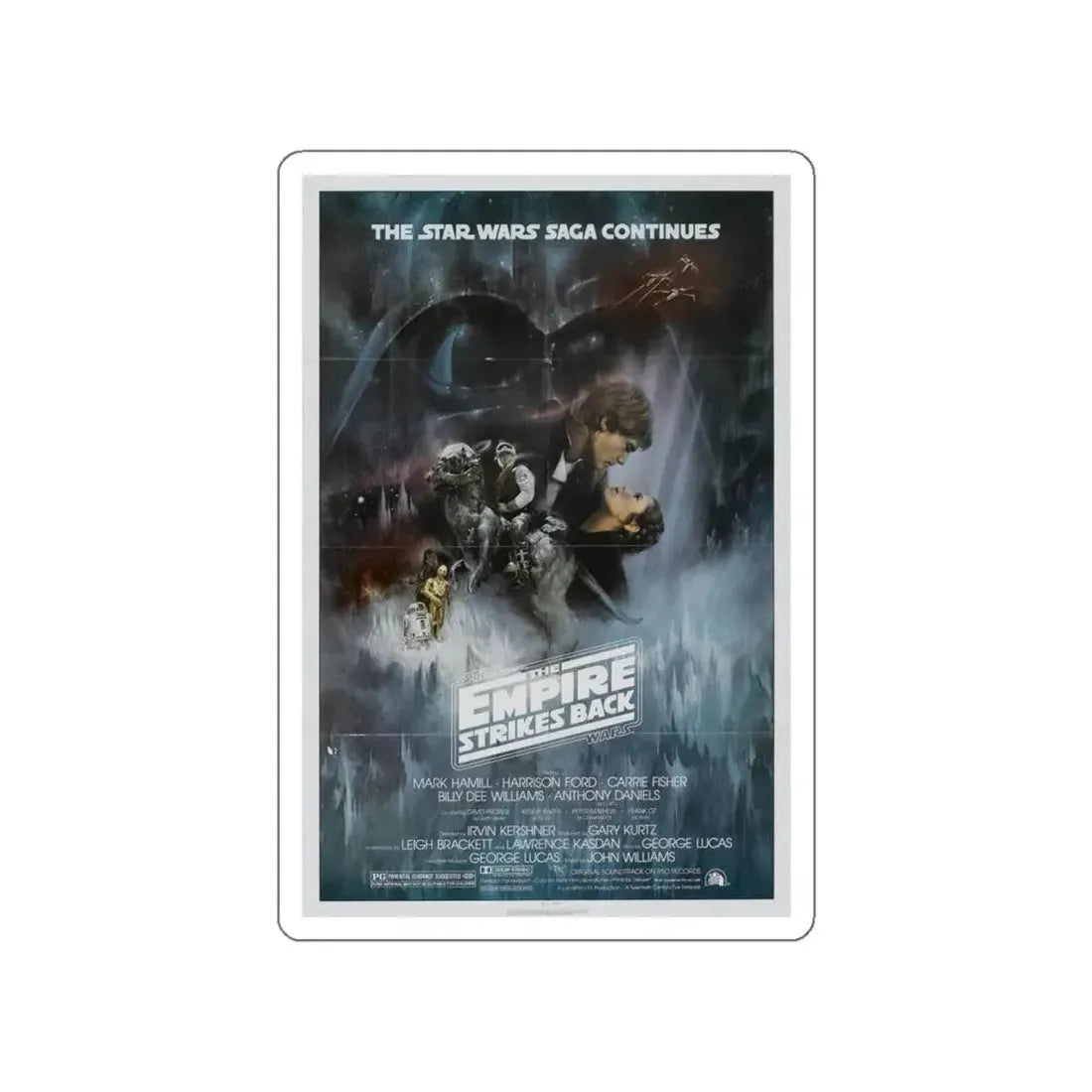 THE EMPIRE STRIKES BACK (3) 1980 Movie Poster STICKER Vinyl Die-Cut Decal 6 Inch - The Sticker Space