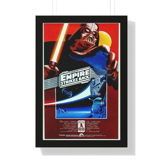 THE EMPIRE STRIKES BACK (5) 1980 - Framed Movie Poster 16″ x 24″ Black - The Sticker Space