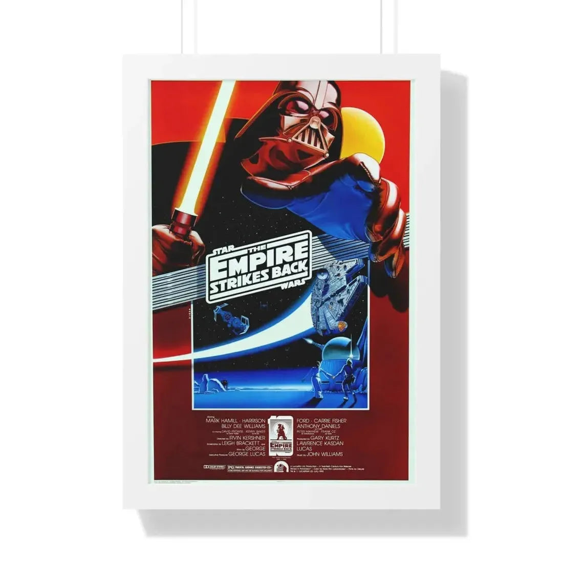 THE EMPIRE STRIKES BACK (5) 1980 - Framed Movie Poster 16″ x 24″ White - The Sticker Space