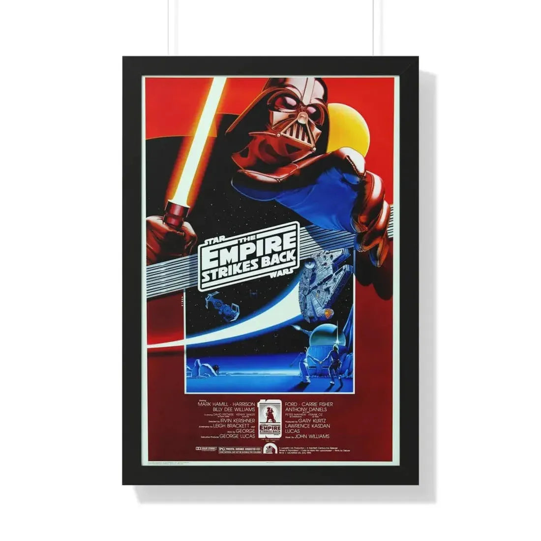 THE EMPIRE STRIKES BACK (5) 1980 - Framed Movie Poster 20" x 30" Black - The Sticker Space