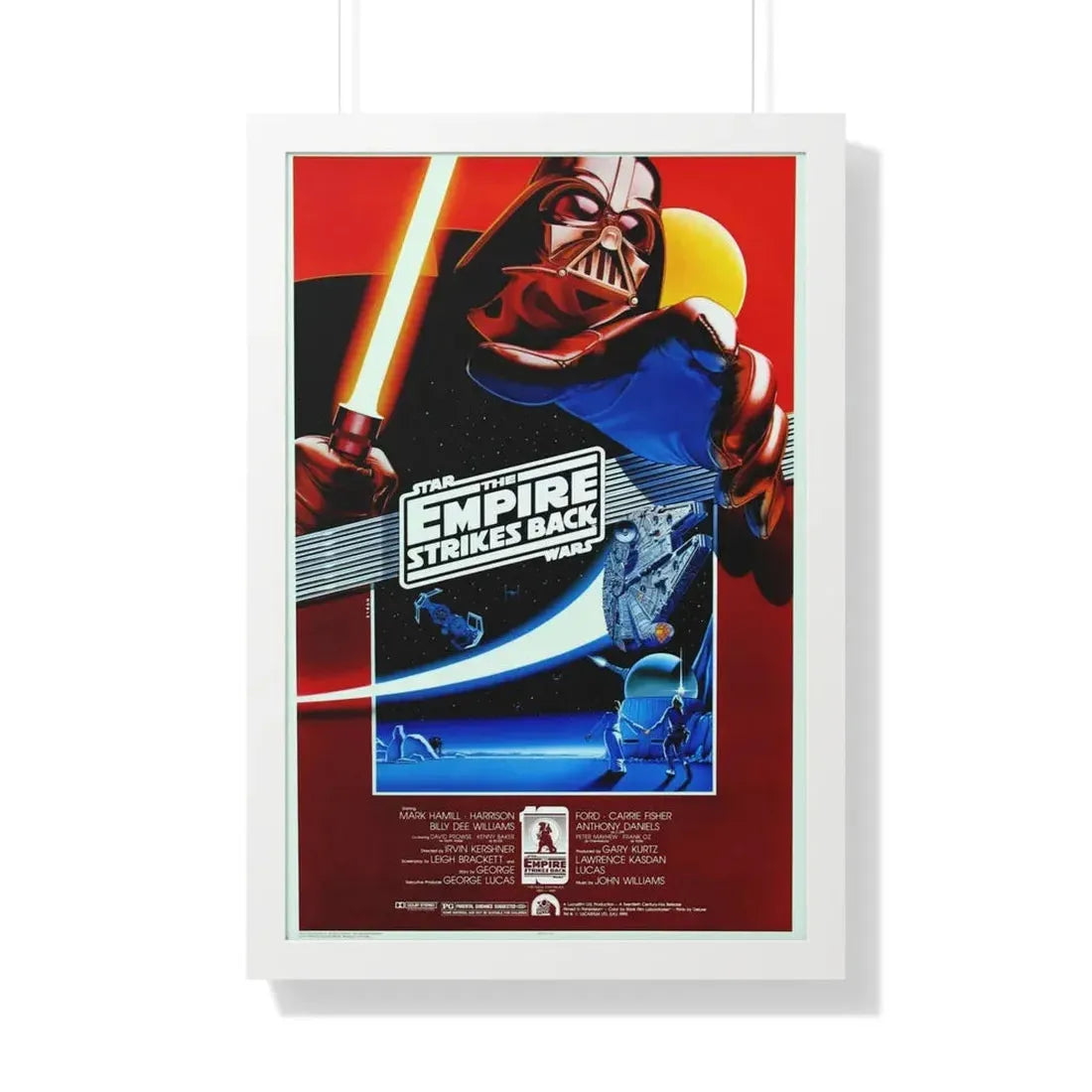 THE EMPIRE STRIKES BACK (5) 1980 - Framed Movie Poster 20" x 30" White - The Sticker Space