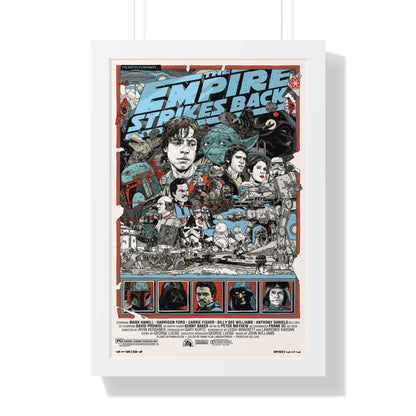 THE EMPIRE STRIKES BACK (ALAMO) 1980 - Framed Movie Poster-16″ x 24″-The Sticker Space