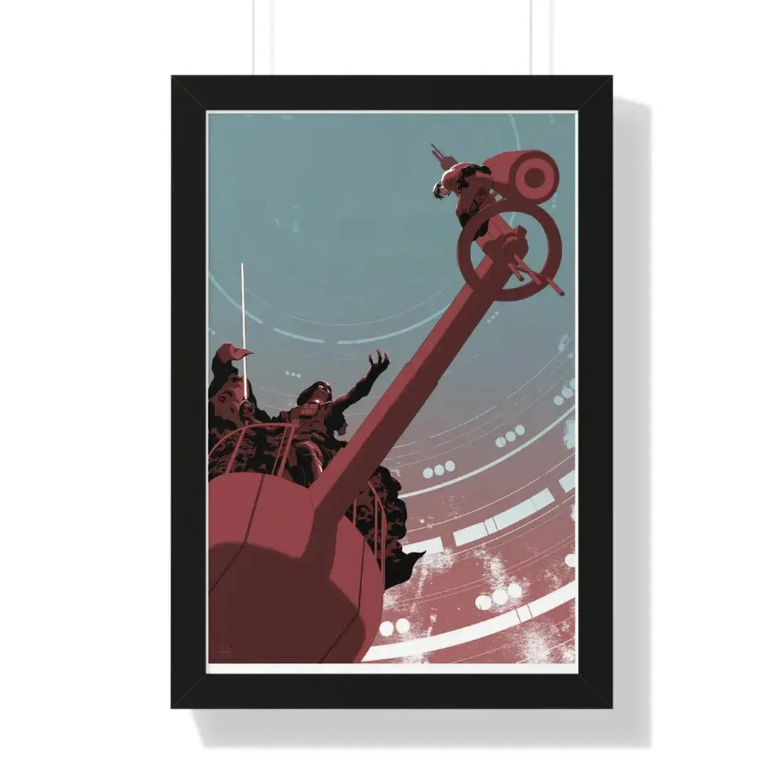 THE EMPIRE STRIKES BACK (ALAMO TEASER) 1980 - Framed Movie Poster 16″ x 24″ Black - The Sticker Space