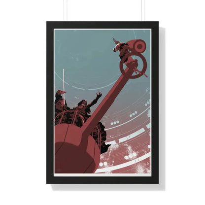 THE EMPIRE STRIKES BACK (ALAMO TEASER) 1980 - Framed Movie Poster 20" x 30" Black - The Sticker Space