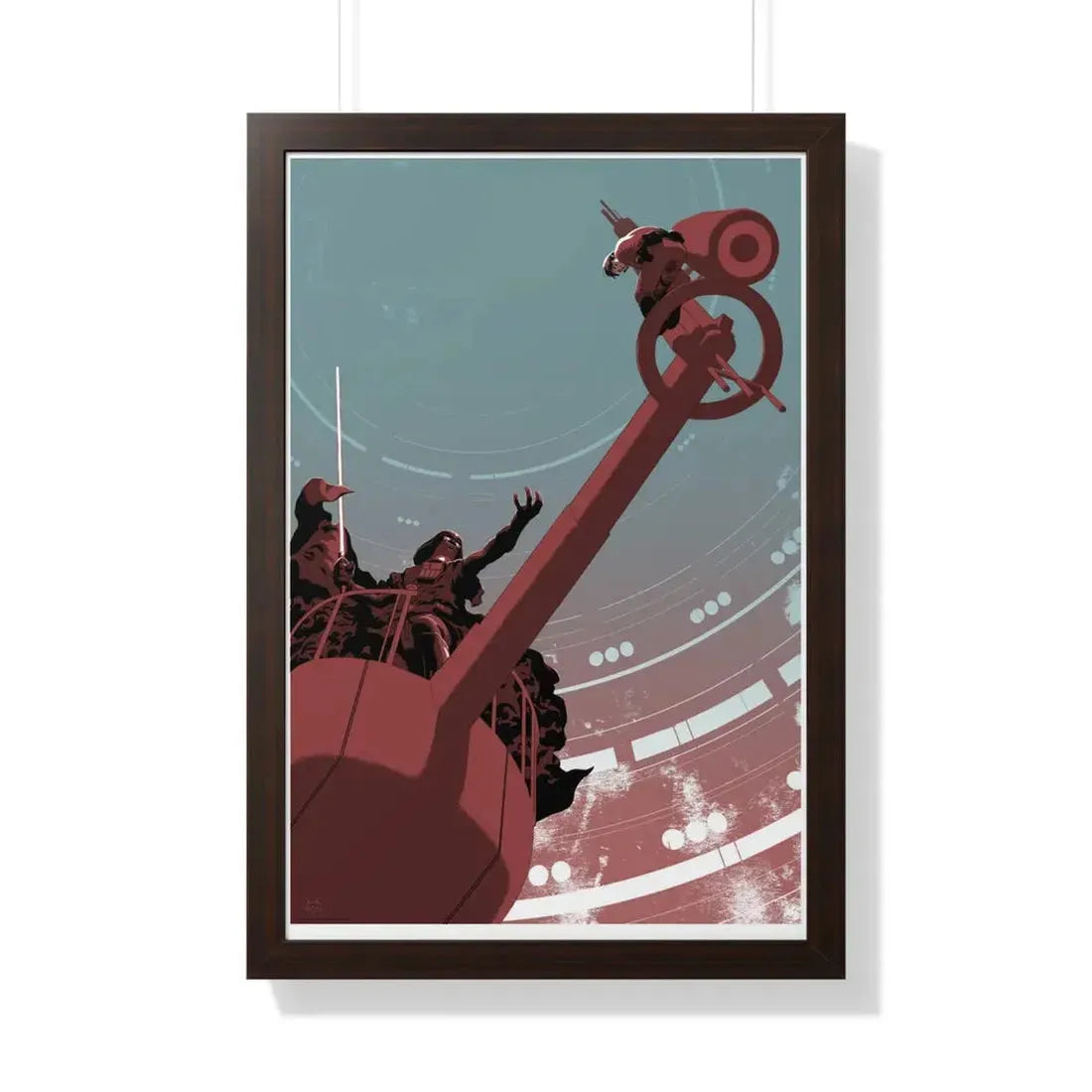 THE EMPIRE STRIKES BACK (ALAMO TEASER) 1980 - Framed Movie Poster 20" x 30" Walnut - The Sticker Space