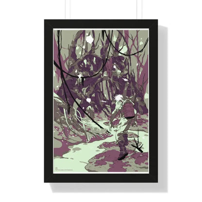 THE EMPIRE STRIKES BACK (ALAMO TEASER 2) 1980 - Framed Movie Poster 16″ x 24″ Black - The Sticker Space