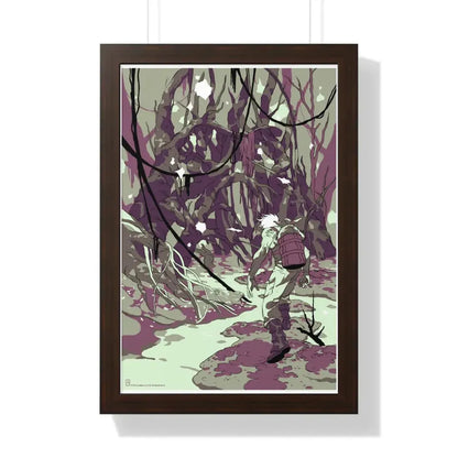 THE EMPIRE STRIKES BACK (ALAMO TEASER 2) 1980 - Framed Movie Poster 16″ x 24″ Walnut - The Sticker Space