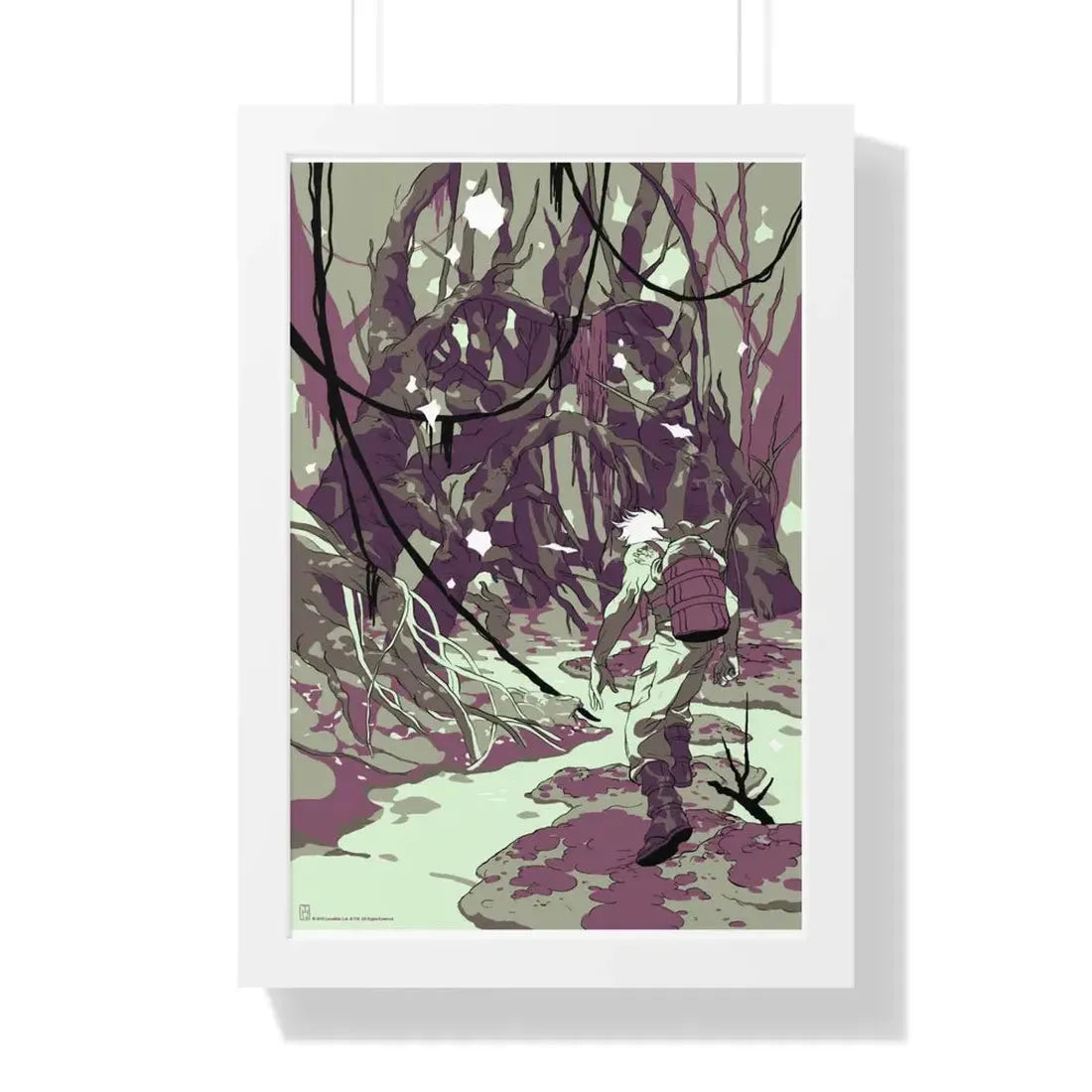 THE EMPIRE STRIKES BACK (ALAMO TEASER 2) 1980 - Framed Movie Poster 16″ x 24″ White - The Sticker Space