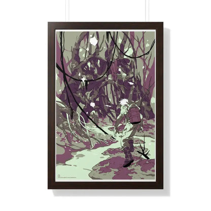 THE EMPIRE STRIKES BACK (ALAMO TEASER 2) 1980 - Framed Movie Poster 20" x 30" Walnut - The Sticker Space