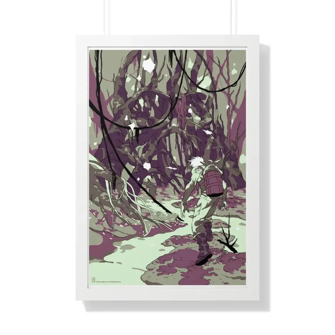 THE EMPIRE STRIKES BACK (ALAMO TEASER 2) 1980 - Framed Movie Poster 20" x 30" White - The Sticker Space