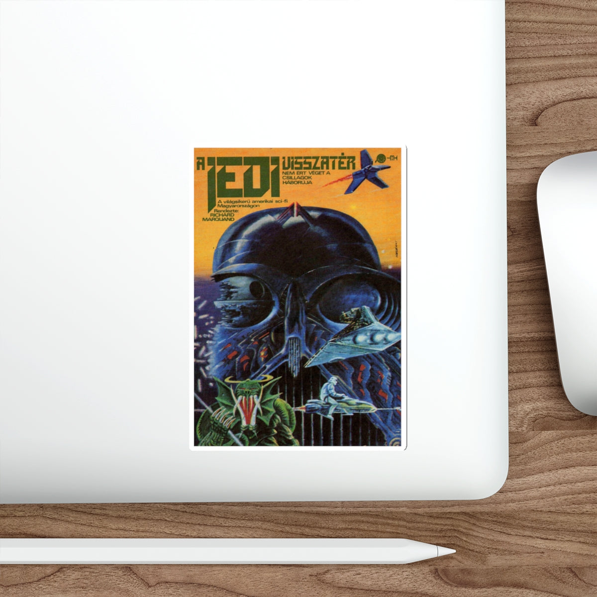 THE EMPIRE STRIKES BACK (HUNGARY) 1980 Movie Poster STICKER Vinyl Die-Cut Decal-The Sticker Space