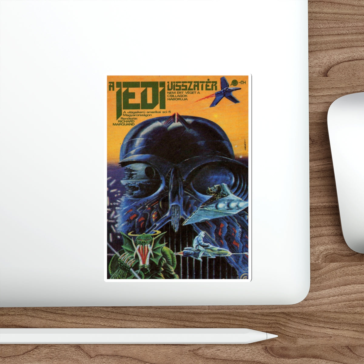 THE EMPIRE STRIKES BACK (HUNGARY) 1980 Movie Poster STICKER Vinyl Die-Cut Decal-The Sticker Space