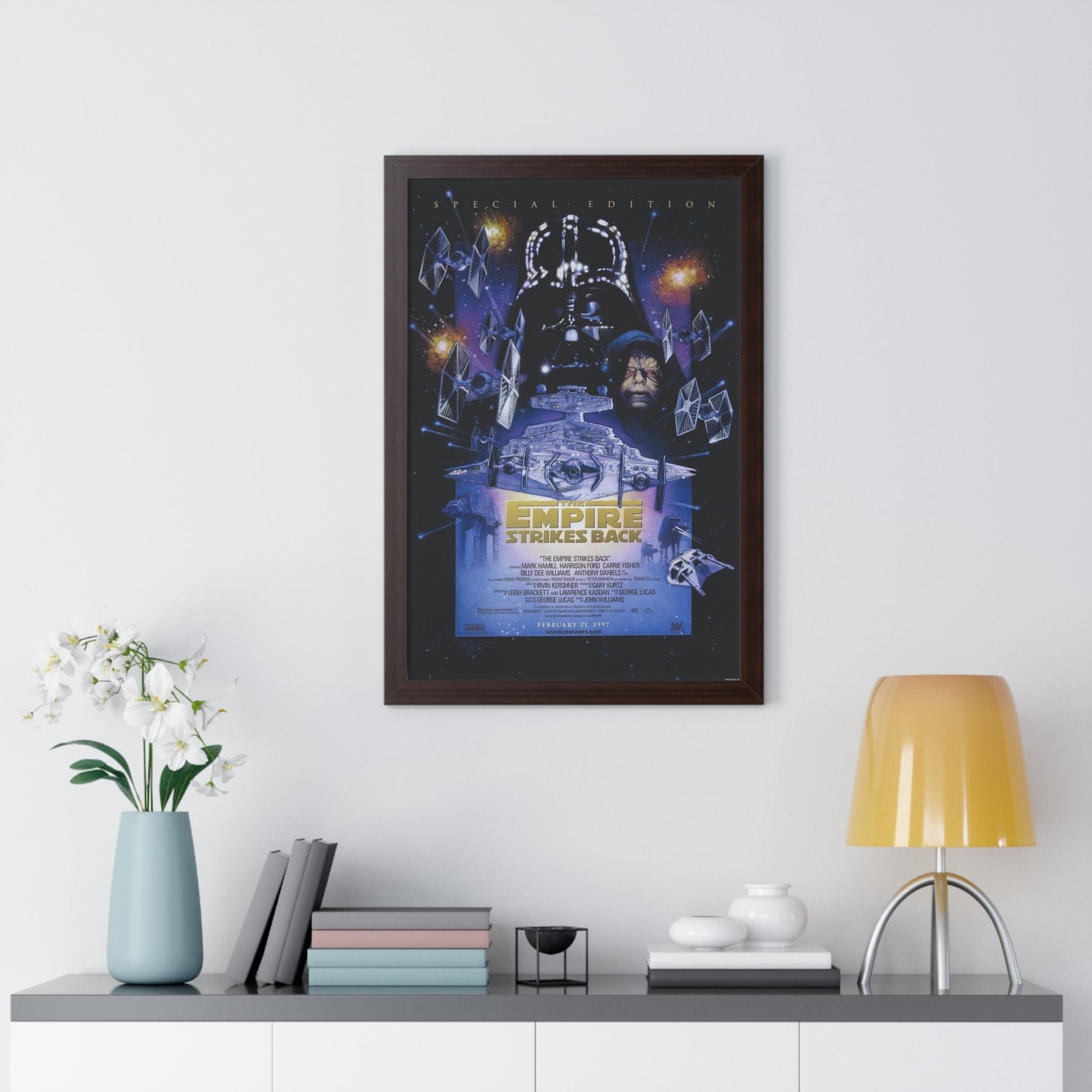 THE EMPIRE STRIKES BACK - SPECIAL EDITION 1980 - Framed Movie Poster-The Sticker Space