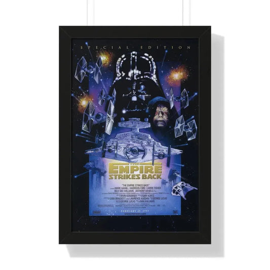THE EMPIRE STRIKES BACK - SPECIAL EDITION 1980 - Framed Movie Poster 16″ x 24″ Black - The Sticker Space