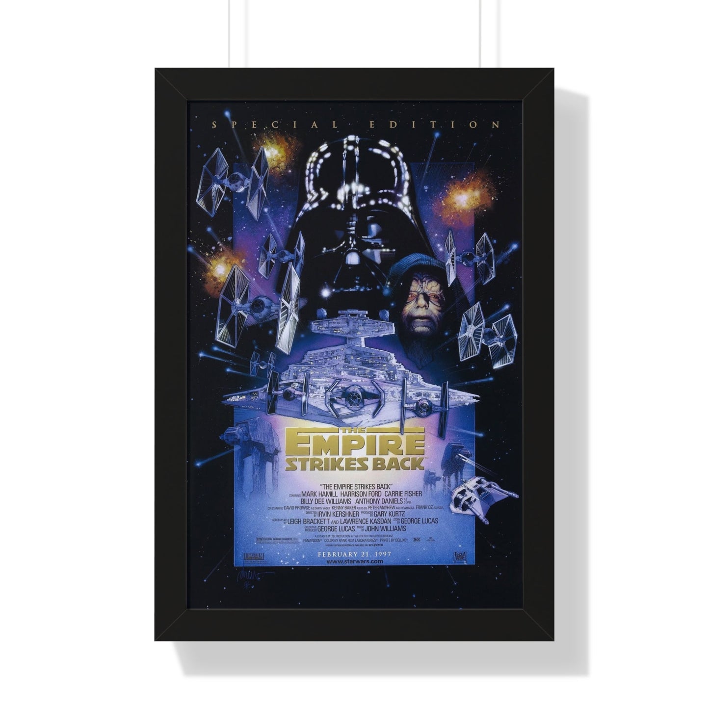 THE EMPIRE STRIKES BACK - SPECIAL EDITION 1980 - Framed Movie Poster-16″ x 24″-The Sticker Space