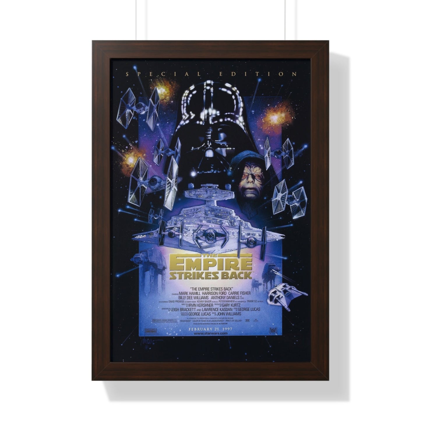 THE EMPIRE STRIKES BACK - SPECIAL EDITION 1980 - Framed Movie Poster-16″ x 24″-The Sticker Space