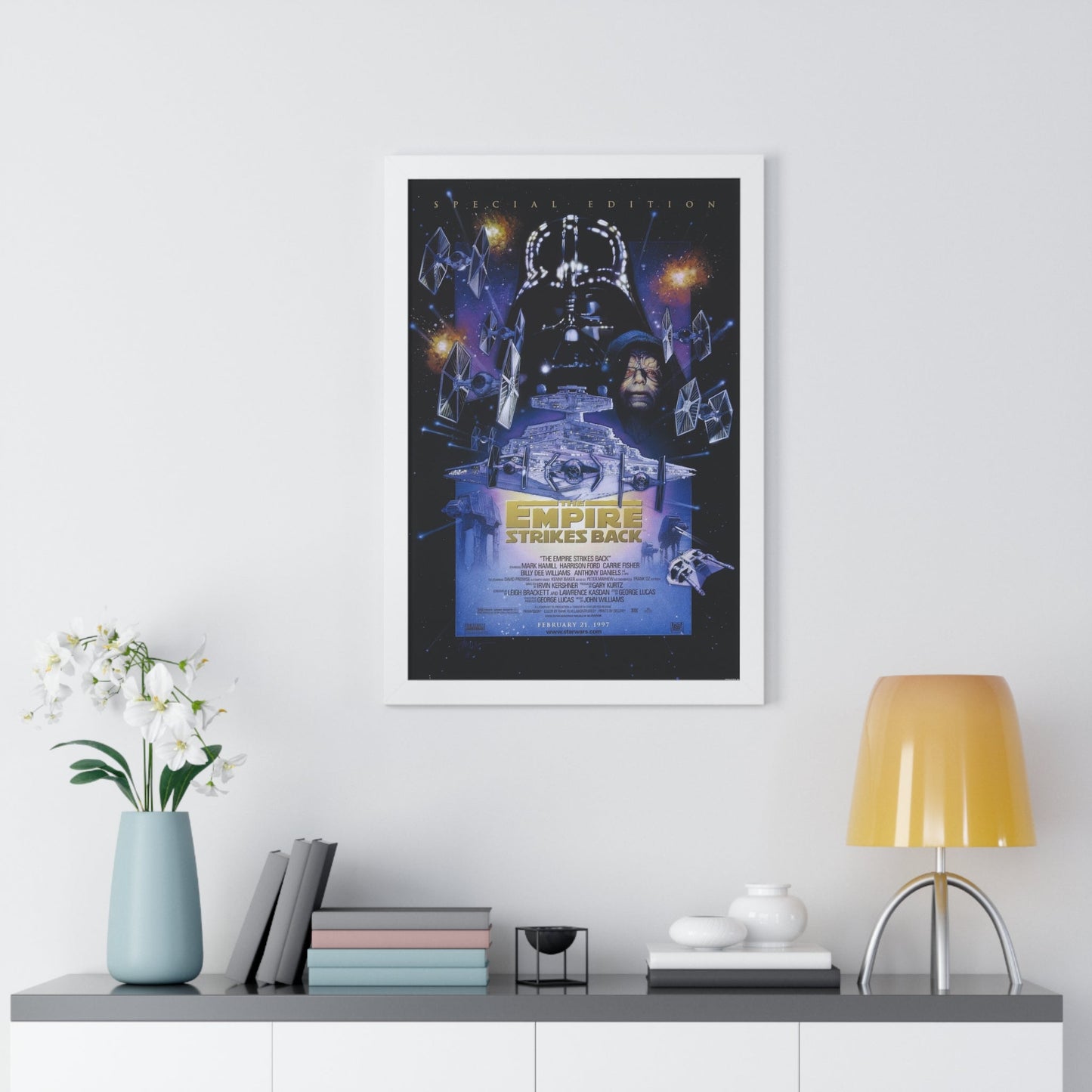 THE EMPIRE STRIKES BACK - SPECIAL EDITION 1980 - Framed Movie Poster-The Sticker Space