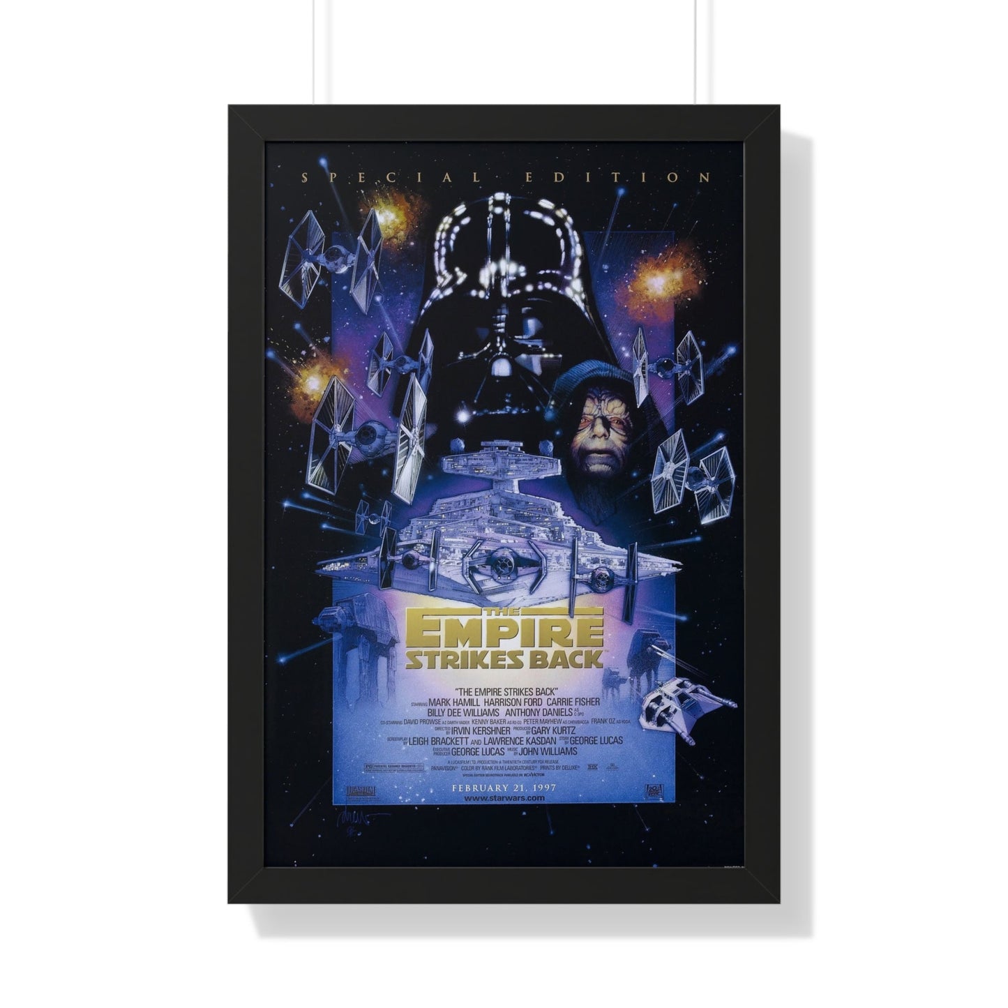 THE EMPIRE STRIKES BACK - SPECIAL EDITION 1980 - Framed Movie Poster-20" x 30"-The Sticker Space