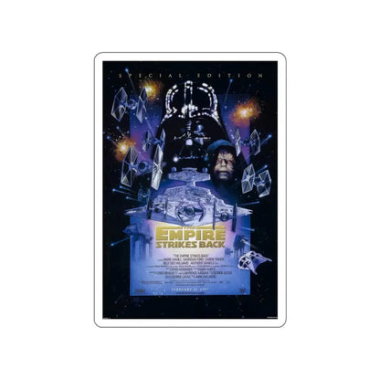 THE EMPIRE STRIKES BACK - SPECIAL EDITION 1980 Movie Poster STICKER Vinyl Die-Cut Decal 6 Inch - The Sticker Space