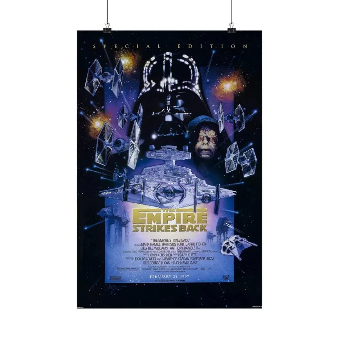 THE EMPIRE STRIKES BACK - SPECIAL EDITION 1980 - Paper Movie Poster 16″ x 24″ Matte - The Sticker Space