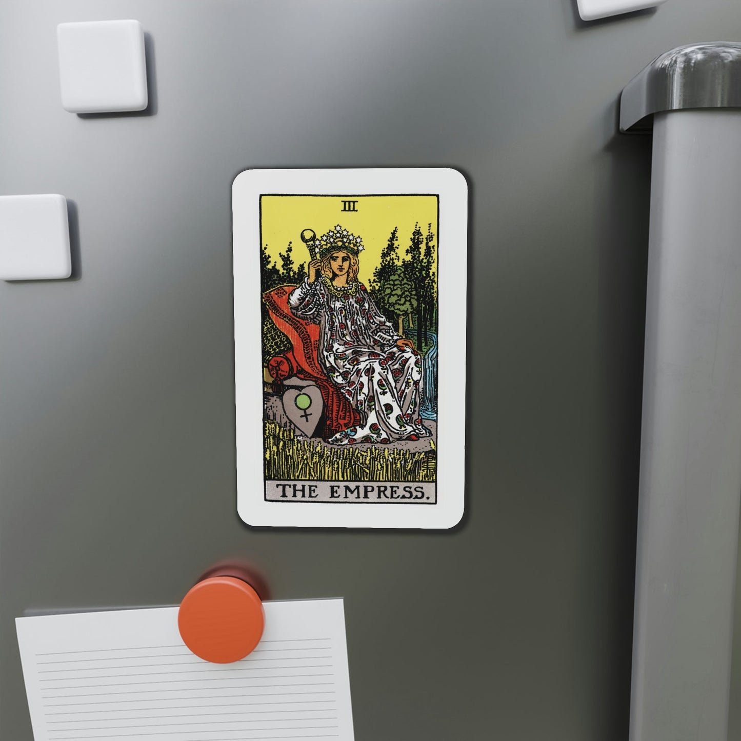 The Empress (Tarot Card) Die-Cut Magnet-The Sticker Space